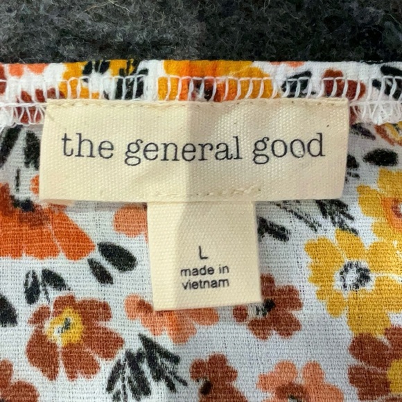 Microfloral micro floral autumn fall short sleeve blouse - Picture 5 of 6